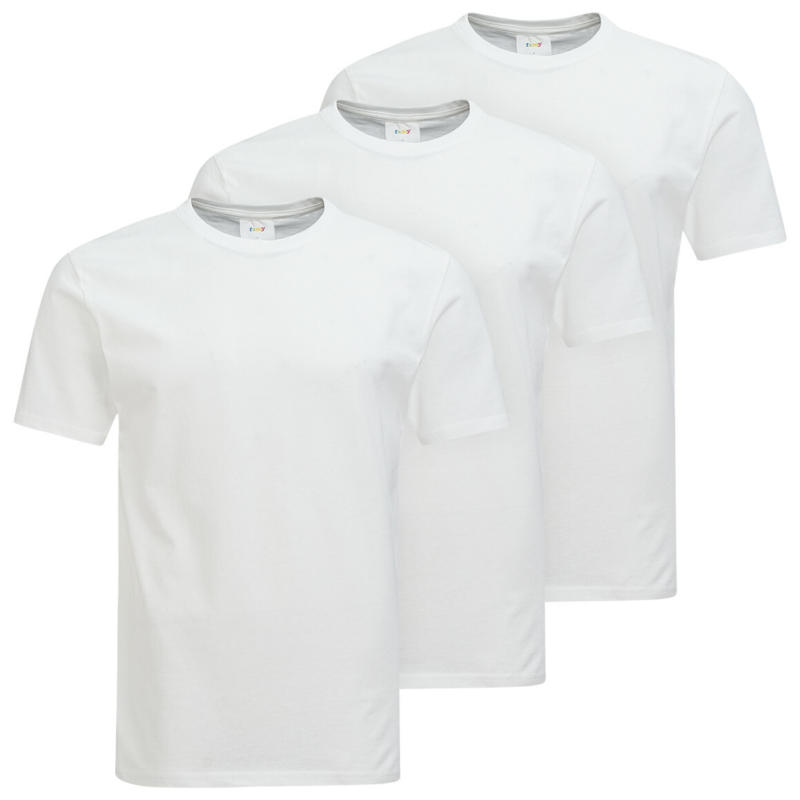 3 Herren T-Shirts unifarben (Nur online)
