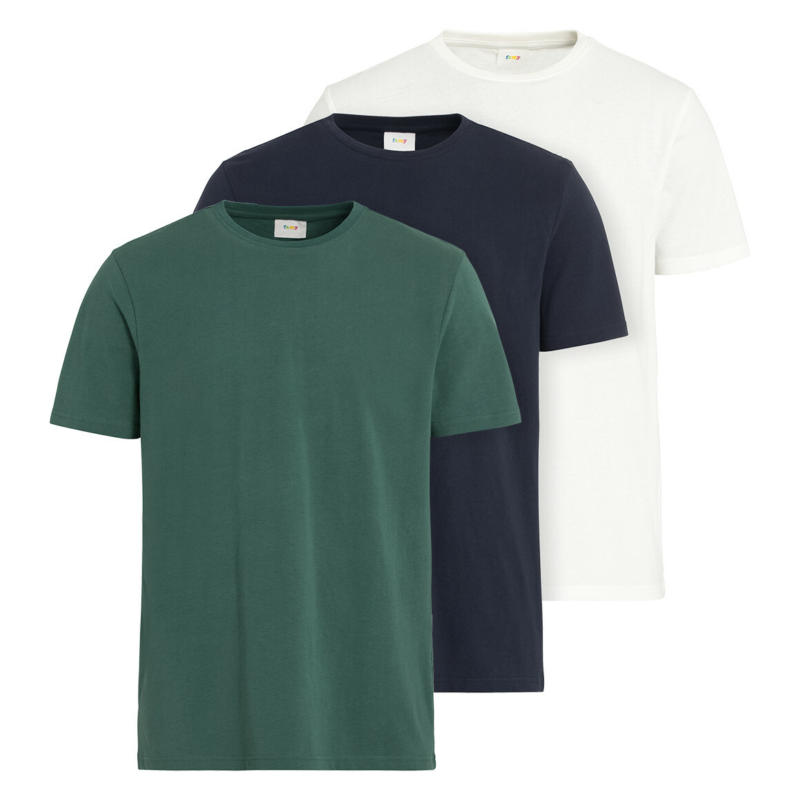 3 Herren T-Shirts unifarben (Nur online)