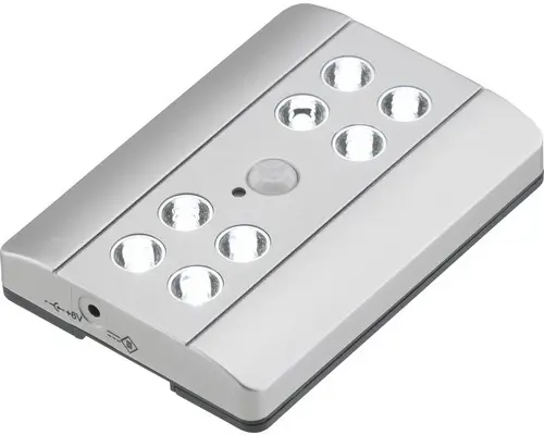 LED Mobiles Sensorlicht Lero titanfarben 40 lm 6000 K tageslichtweiß
