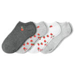 Ernsting's family 4 Paar Damen Sneaker-Socken mit Erdbeer-Motiv - bis 12.05.2024