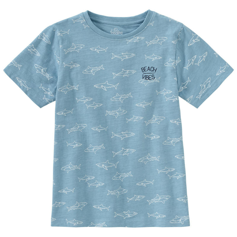 Jungen T-Shirt mit Hai-Allover