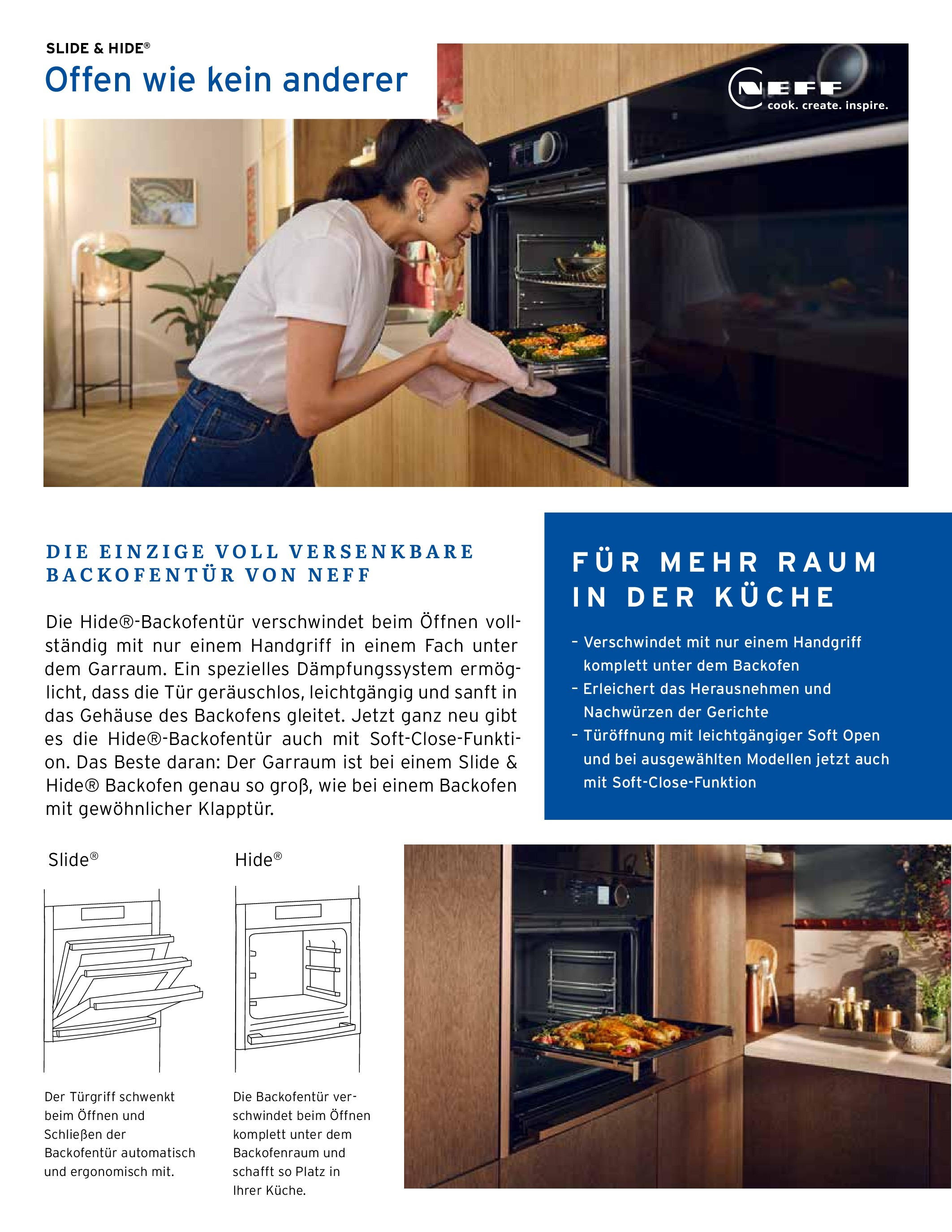 OFFERS - Küchen-Atelier Behren: Küchentrends (ab 23.04.2024) zum Blättern | Seite: 14 | Produkte: Neff, Küche, Tür, Backofen