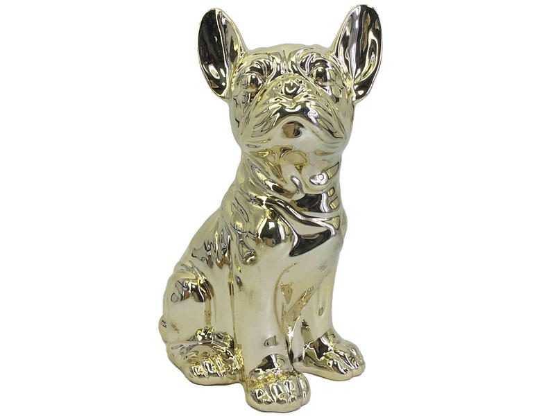 Figurine Bulldogge FRED Goldfarben