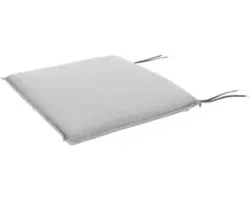 Sitzkissen Doppler Elegant 45 x 45 cm glatt grau