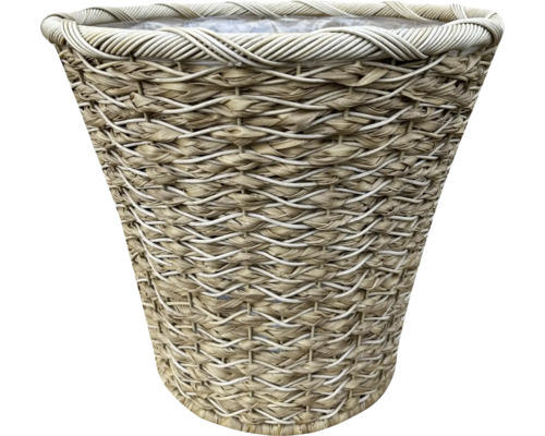 Gartendeko Lafiora Übertopf Polyrattan Ø 49x45 cm natur