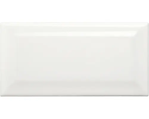 Steingut Wandfliese Metro 7,5x15 cm weiß glänzend