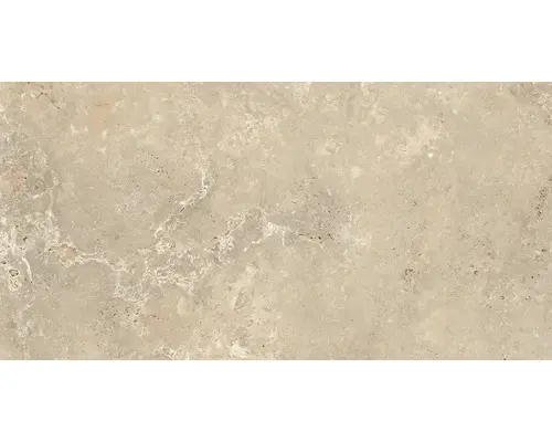 Feinsteinzeug Bodenfliese Travertin 60x120 cm crema rektifiziert