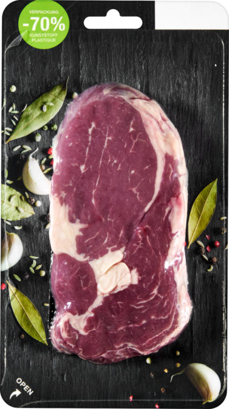 Steak Rib Eye Black Angus, Uruguay/Argentine, env. 200 g, les 100 g