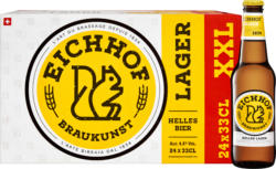 Bière lager blonde Eichhof, 24 x 33 cl