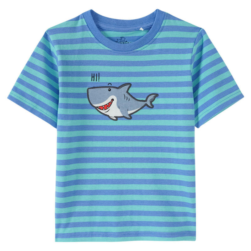 Kinder T-Shirt mit Hai-Applikation (Nur online)