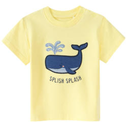 Baby T-Shirt mit Wal-Applikation (Nur online)