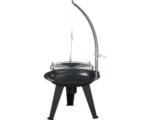 Hornbach Holzkohlegriller Tenneker® Schwenkgrill TC Swing II Ø 50 cm schwarz mit Aschebehälter