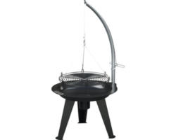 Holzkohlegriller Tenneker® Schwenkgrill TC Swing II Ø 50 cm schwarz mit Aschebehälter