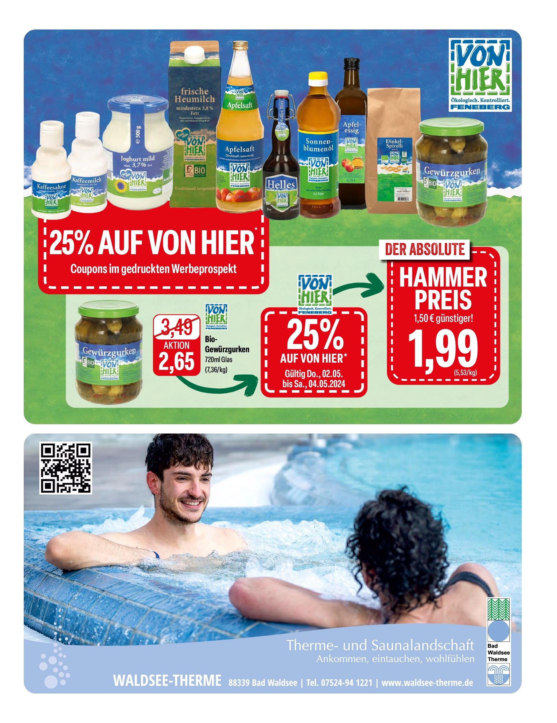 Feneberg Angebote (ab 02.05.2024) zum Blättern | Seite: 7 | Produkte: Bier, Essig, Äpfel, Apfelsaft