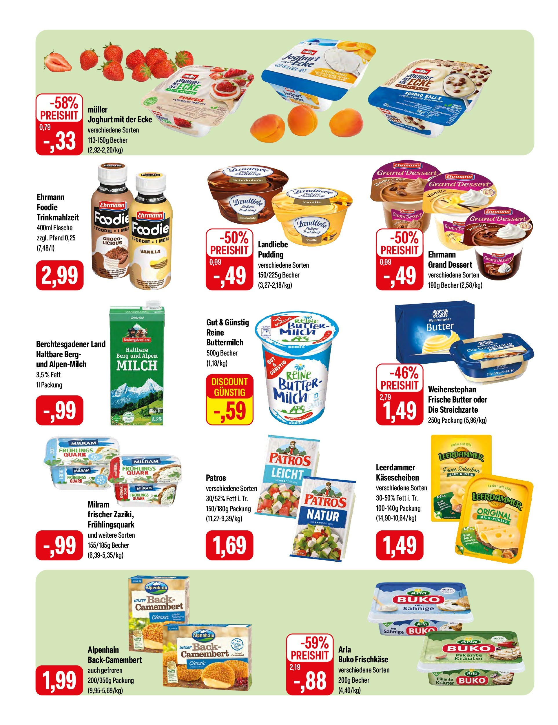 Feneberg Angebote (ab 02.05.2024) zum Blättern | Seite: 8 | Produkte: Buttermilch, Quark, Milch, Schokolade