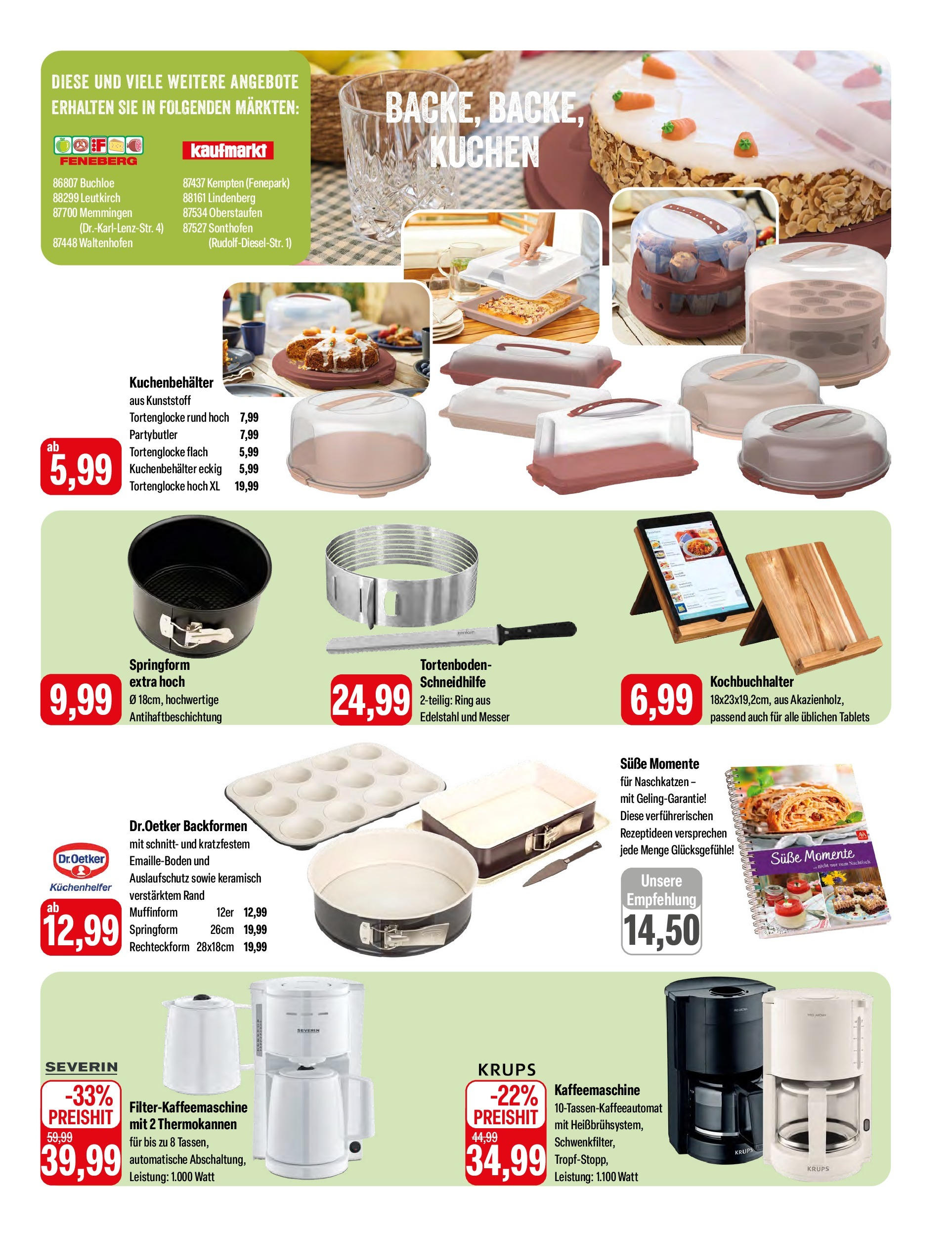 Feneberg Angebote (ab 02.05.2024) zum Blättern | Seite: 11 | Produkte: Krups, Kaffeemaschine, Filterkaffeemaschine