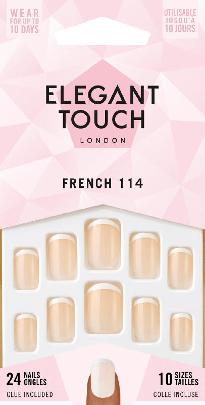 Elegant Touch Künstliche Nägel Salon French 114