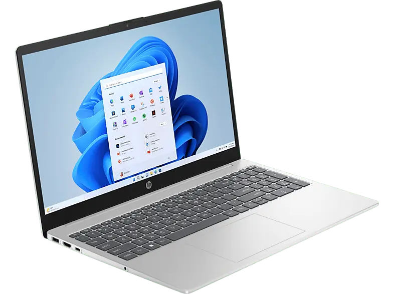HP 15-fc0906ng Notebook 15,6 Zoll, Full-HD, AMD Ryzen™ 7 7730U, 16 GB RAM, 1000 SSD, Windows 11 Home (64 Bit), Radeon™ Onboard Graphics, Natursilber