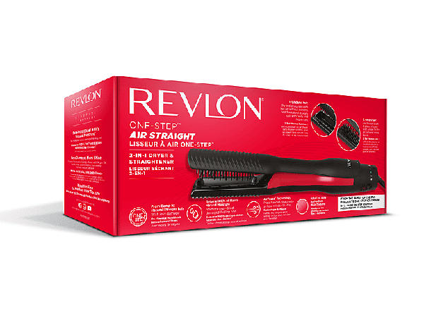 Revlon RVDR5330E One Step Air Straight Haartrockner / Glätteisen (Keramik, Schwarz)