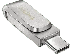 SandISK 128GB Ultra Dual Drive Luxe USB Type-C Stick, Flash-Laufwerk Vollmetall mit USB Typ-C- und Typ-A-Anschluss; USB Stick