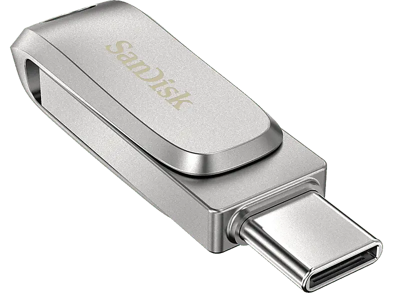 SandISK 128GB Ultra Dual Drive Luxe USB Type-C Stick, Flash-Laufwerk Vollmetall mit USB Typ-C- und Typ-A-Anschluss; USB Stick