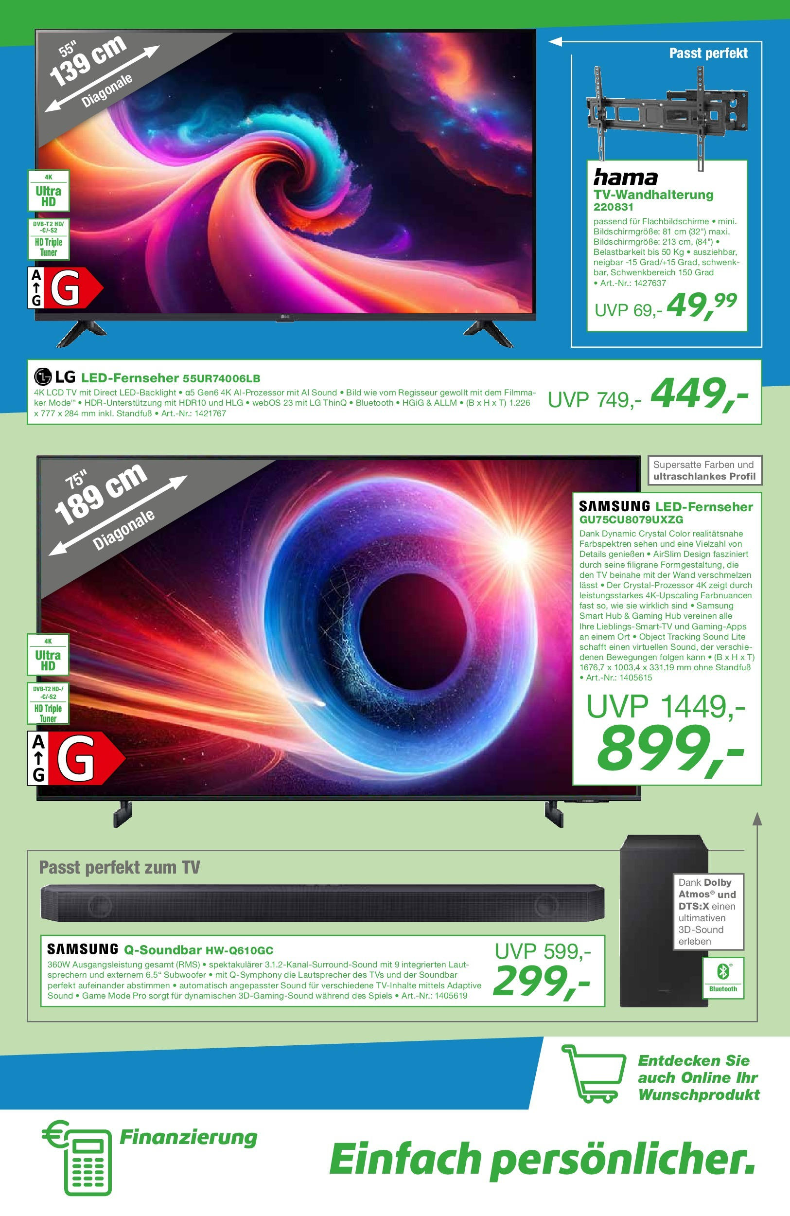 OFFERS - Electronic Partner: Aktuelle Angebote (ab 30.04.2024) zum Blättern | Seite: 9 | Produkte: LG, Samsung, Soundbar, TV