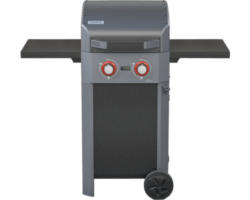 Tenneker Carbon E-Grill Elektrogrill 122 x 58,8 x 112,4 cm mit 2300 Watt, 2 Heizkreise Gusseisener Grillrost, digitale Temperaturanzeige, Warmhalterost