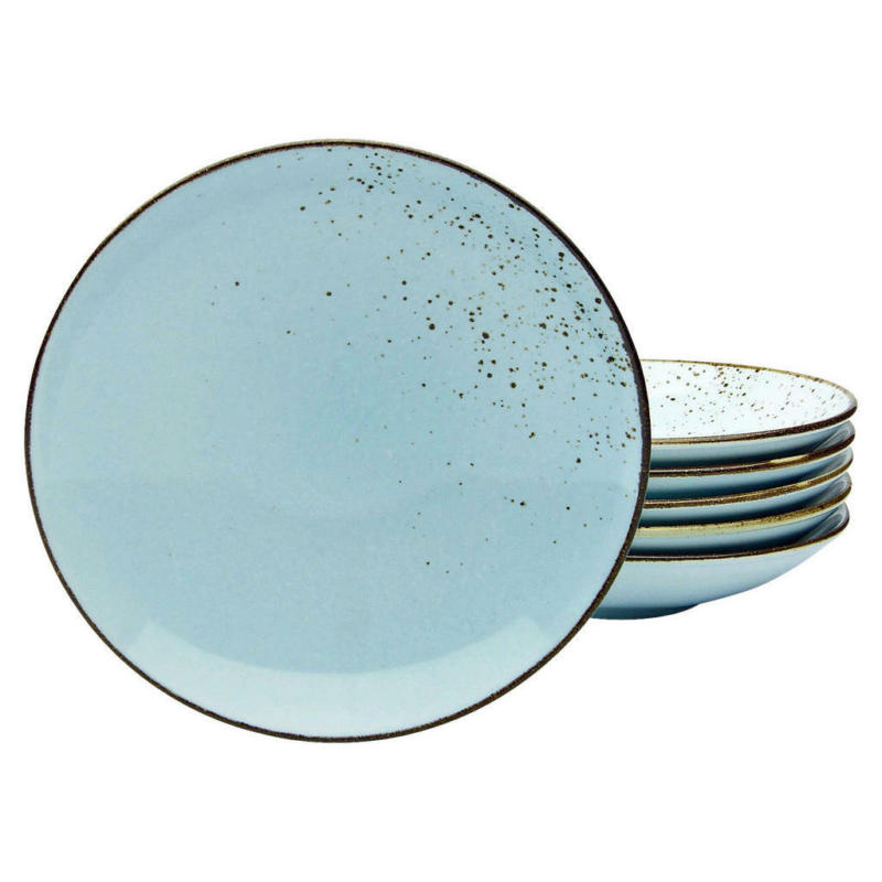 CreaTable Suppenteller NATURE COLLECTION hellblau Steinzeug D: ca. 22 cm