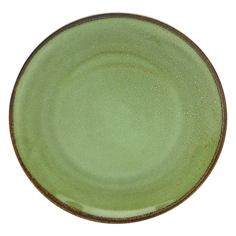 CreaTable Teller NATURE COLLECTION grün Steinzeug D: ca. 27 cm