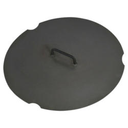 CookKing Deckel für Feuerschale schwarz Stahl B/T: ca. 62x62 cm