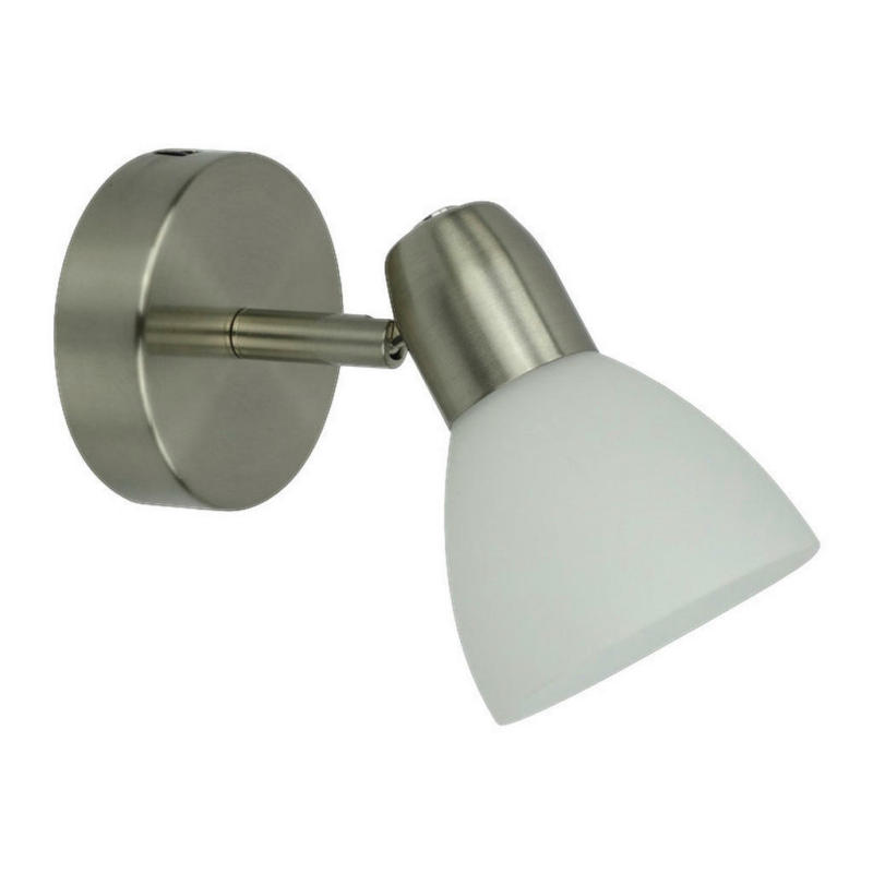 Spot-Light Deckenleuchte 3870127 silber Metall B/H/T: ca. 16,5x8,5x13 cm E14 1 Brennstellen