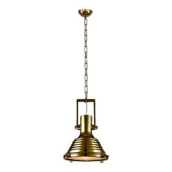 BRITOP Lighting Pendelleuchte 1690111 messing Metall H/D: ca. 150x40 cm E27 1 Brennstellen