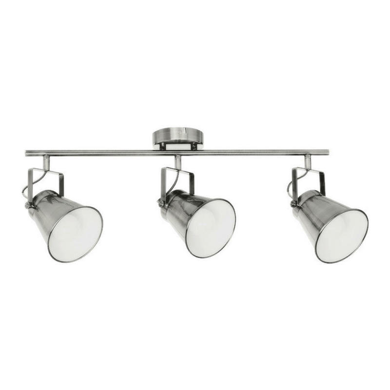 BRITOP Lighting Deckenleuchte 2742327 silber Metall B/H/T: ca. 75x26x24 cm E27 3 Brennstellen