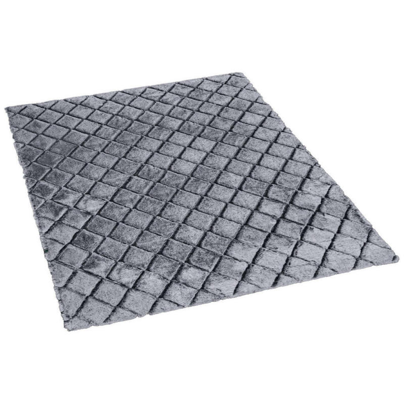 Teppich Vichy grau B/L: ca. 80x150 cm