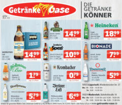 OFFERS - Getränke Oase: Wochenangebote! gültig ab dem 28.04.2024