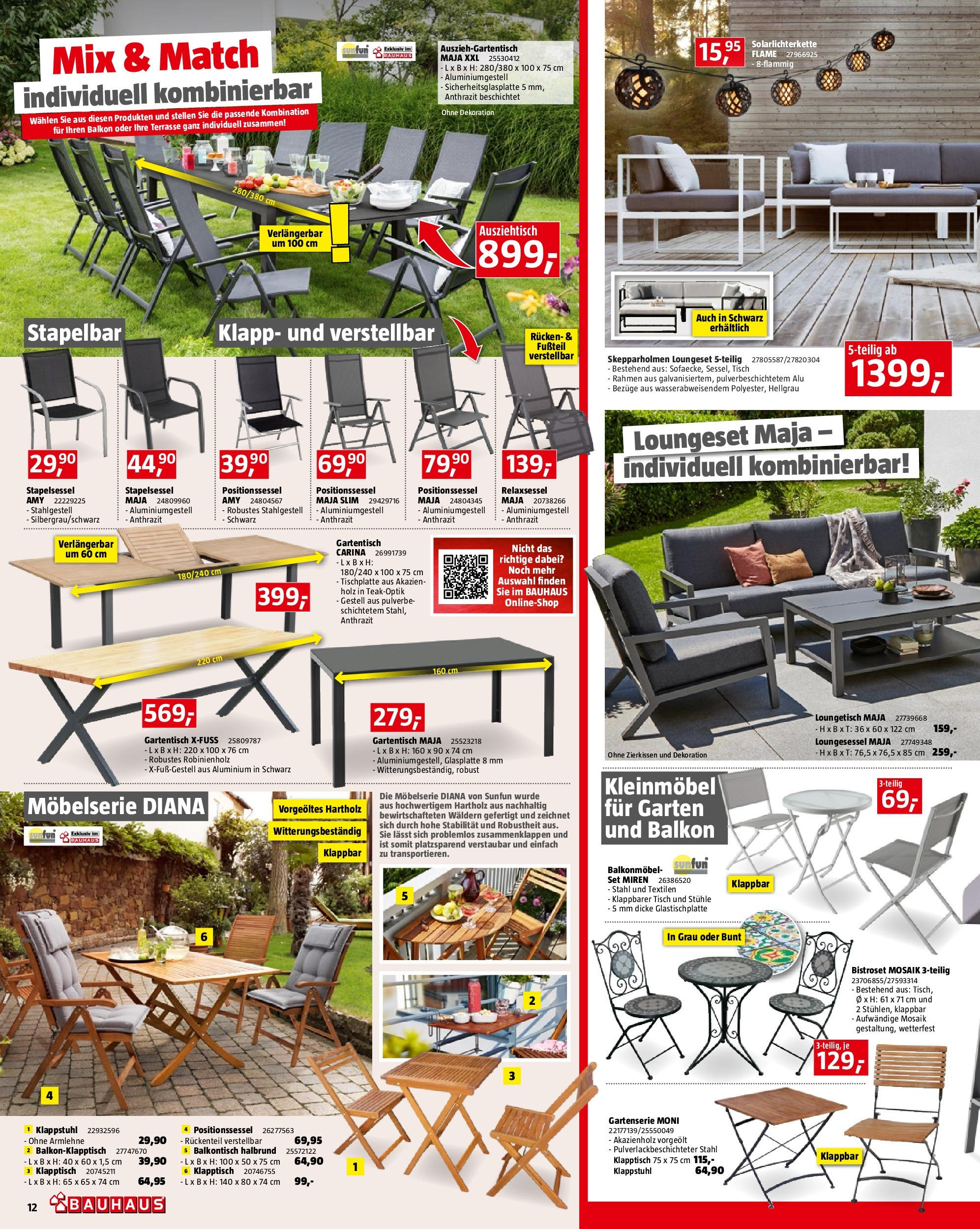 Bauhaus Prospekt aktuell von 06.05.2024 - Aktuelle Angebote | Seite: 12 | Produkte: Tisch