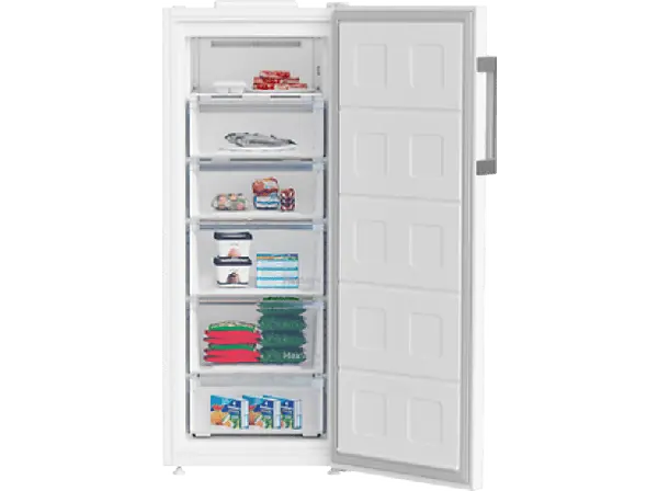 Beko B3RFNE274W Gefrierschrank (E, 220 l, 1515 mm hoch, No Frost (verminderte Eisbildung), Wei&szlig;)