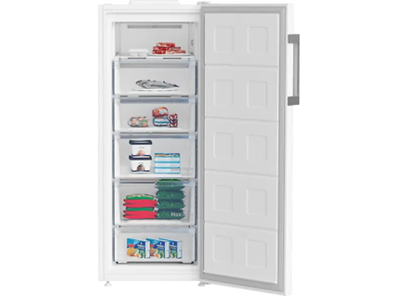 Beko B3RFNE274W Gefrierschrank (E, 220 l, 1515 mm hoch, No Frost (verminderte Eisbildung), Wei&szlig;)