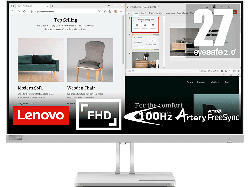Lenovo L27e-40 Monitor, 27 Zoll Full-HD, 6ms, 300cd, 100Hz HDMI, VA-Panel, Cloud Grey