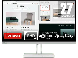LENOVO L27e-40 27 Zoll Monitor, Full-HD, 6 ms Reaktionszeit, 300 cd/m², 100 Hz, Cloud Grey