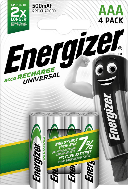 Energizer Akku Recharge Universal AAA 500 mAh