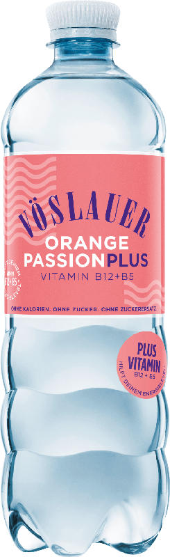 Vöslauer Erfrischungsgetränk, Orange Passion Plus Vitamin B12 + B5