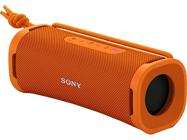 Sony ULT FIELD 1 Kabelloser, tragbarer Bluetooth-Lautsprecher mit Power Sound, IP67, Wasser-, Staub- und Stoßfest, 12 h Akkulaufzeit, Orange; Bluetooth Lautsprecher