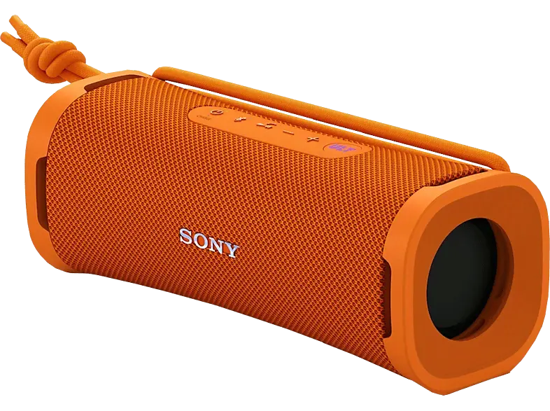 Sony ULT Field 1 Kabelloser, tragbarer Bluetooth-Lautsprecher mit Power Sound, IP67, Wasser-, Staub- und Stoßfest, 12 h Akkulaufzeit, Orange; Bluetooth Lautsprecher