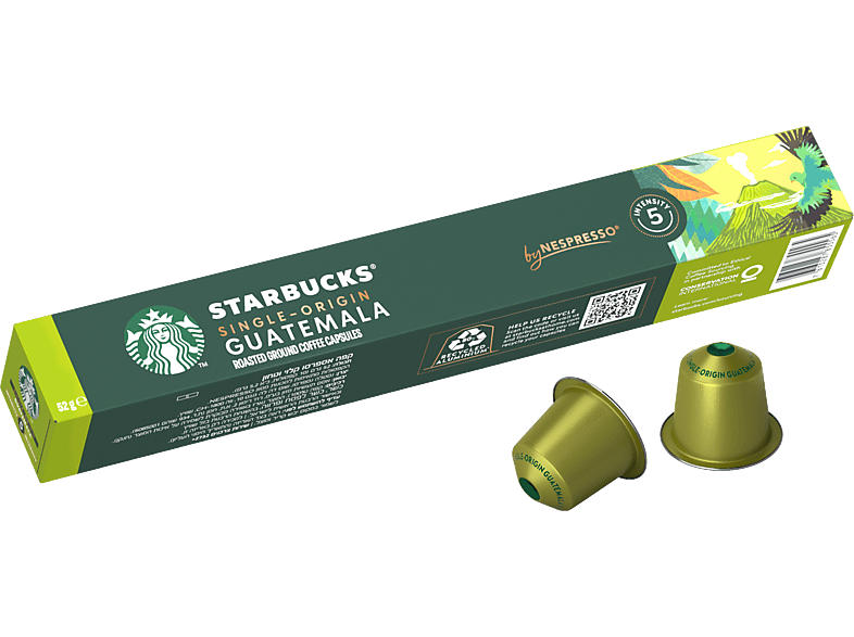 Starbucks Kaffeekapsel Single-Origin Guatemala (10 Stück, Kompatibles System: Nespresso)