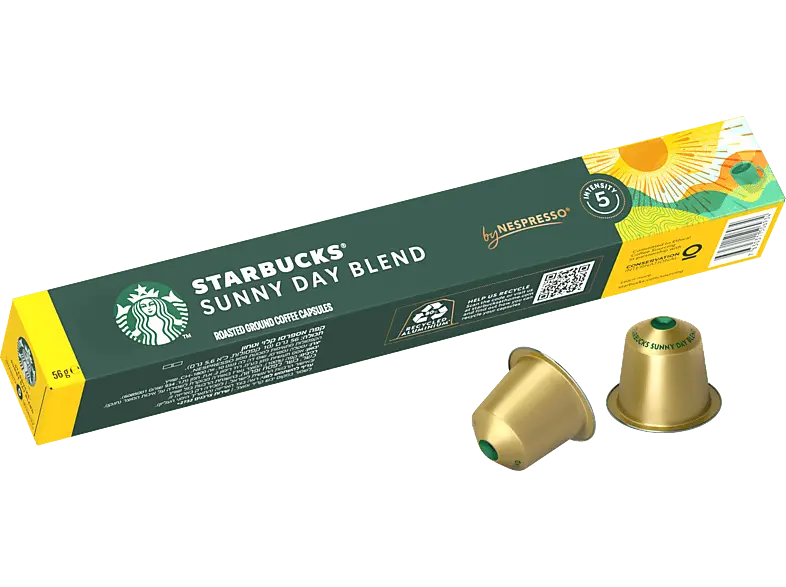 Starbucks Kaffeekapsel Sunny Day Blend (10 Stück, Kompatibles System: Nespresso)