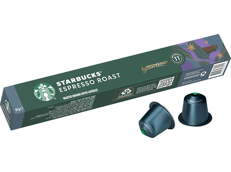 Starbucks Kaffeekapsel Italian Style Roast Ristretto (10 Stück, Kompatibles System: Nespresso)