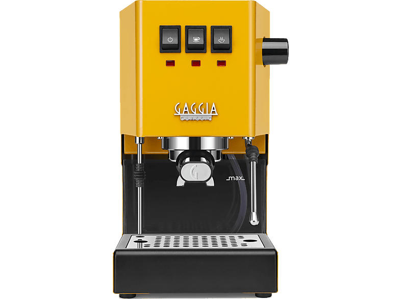 Gaggia RI 9481/18 classic evo Siebträgermaschine (Yellow, 1200 Watt, 15 bar)