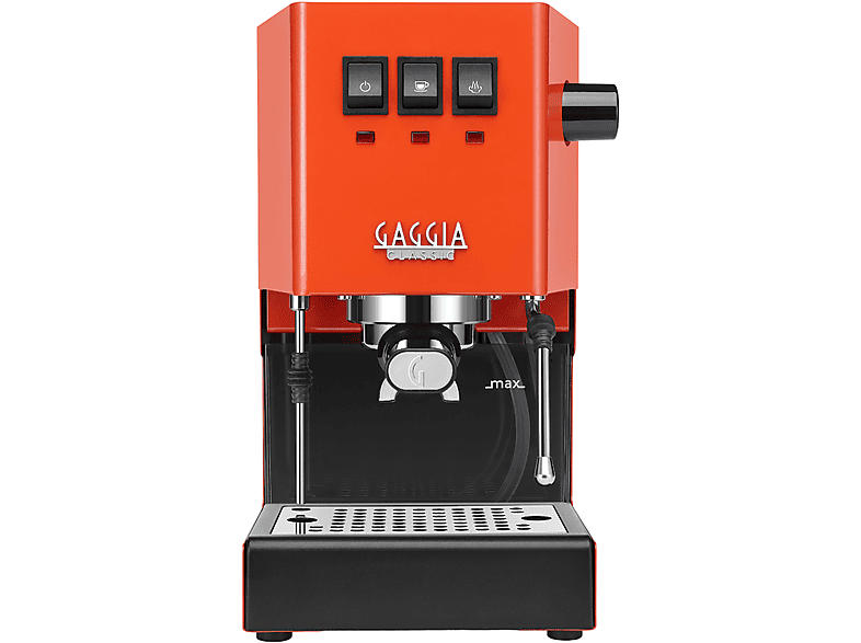 Gaggia RI 9481/19 classic evo Siebträgermaschine (Orange, 1200 Watt, 15 bar)