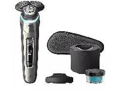 Philips S9983/55, Series 9000 Elektrischer Herrenrasierer (Akkubetrieb, Aschgold, Wet & Dry)